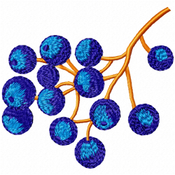 Berries Embroidery Design 4
